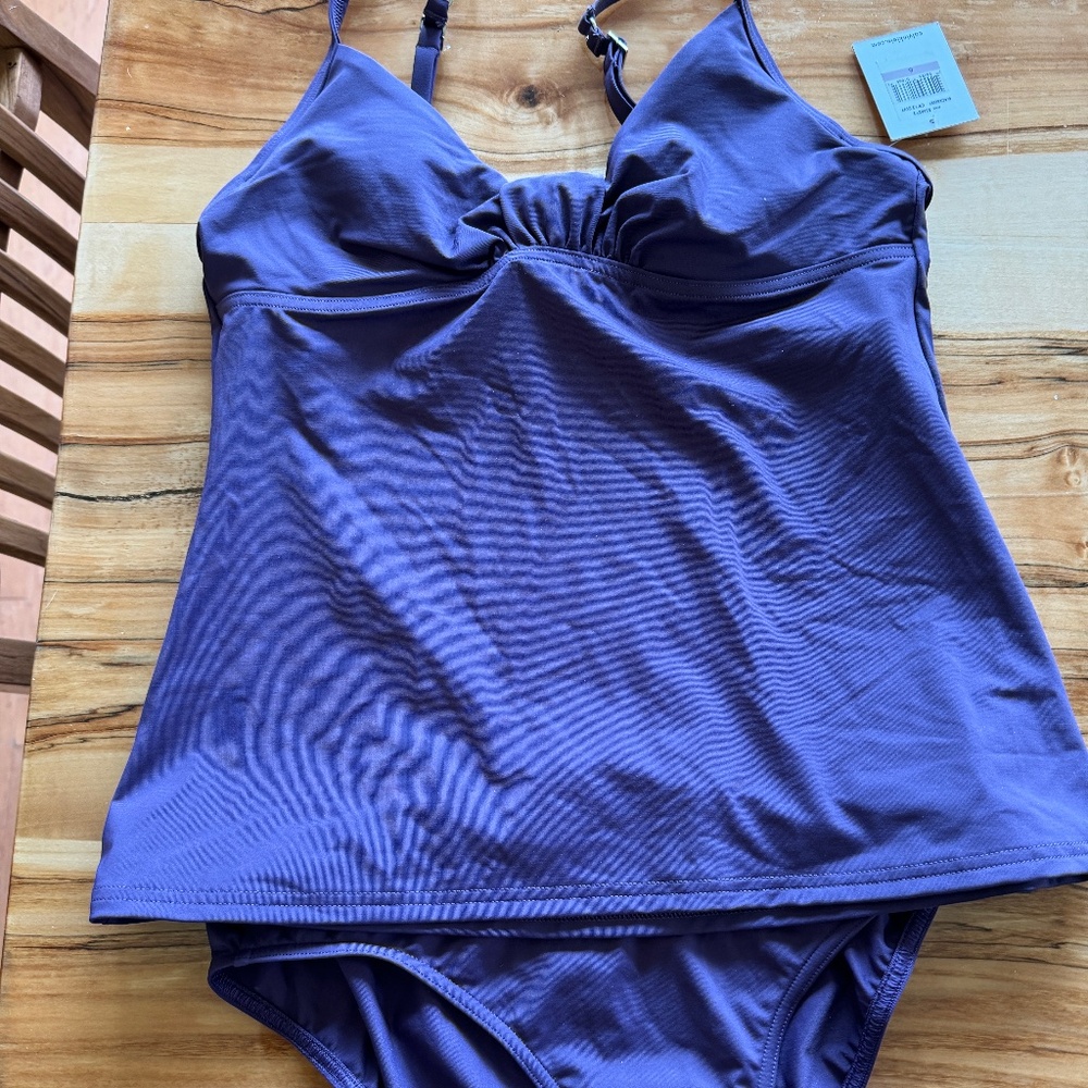Calvin Klein purple tankini - small